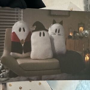 Halloween Ghost Pillows-Witch, Vampire & Cat - Set of 3